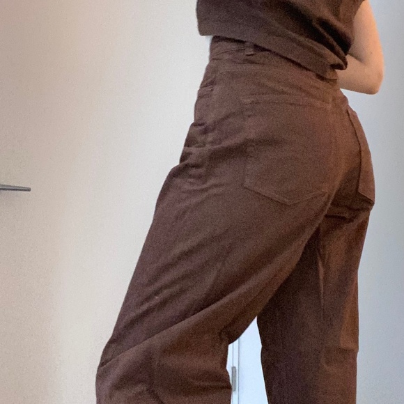 Straight leg brown pants - Picture 3 of 5